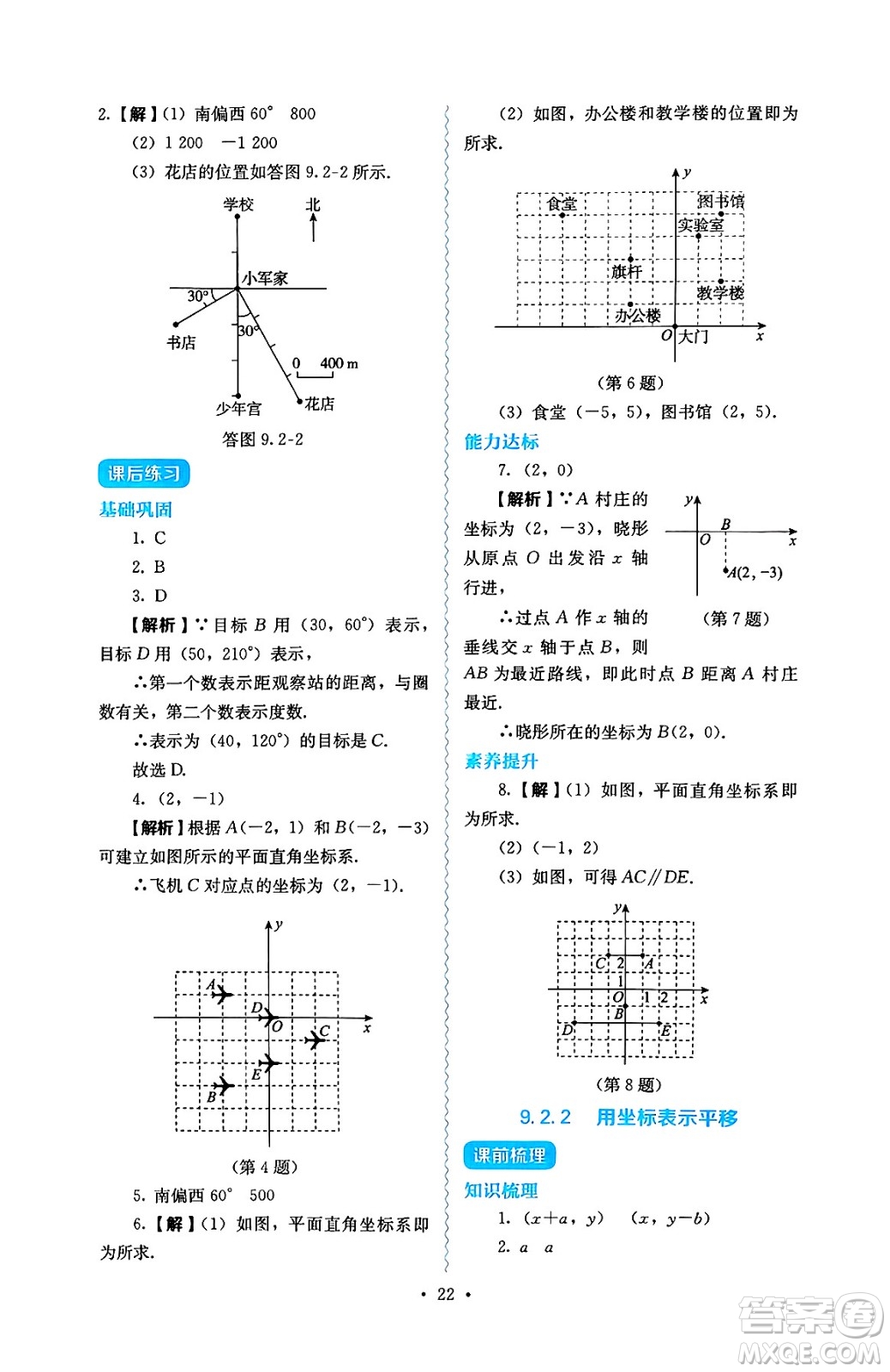 人民教育出版社2025年春人教金學(xué)典同步練習(xí)冊同步解析與測評七年級數(shù)學(xué)下冊人教版答案