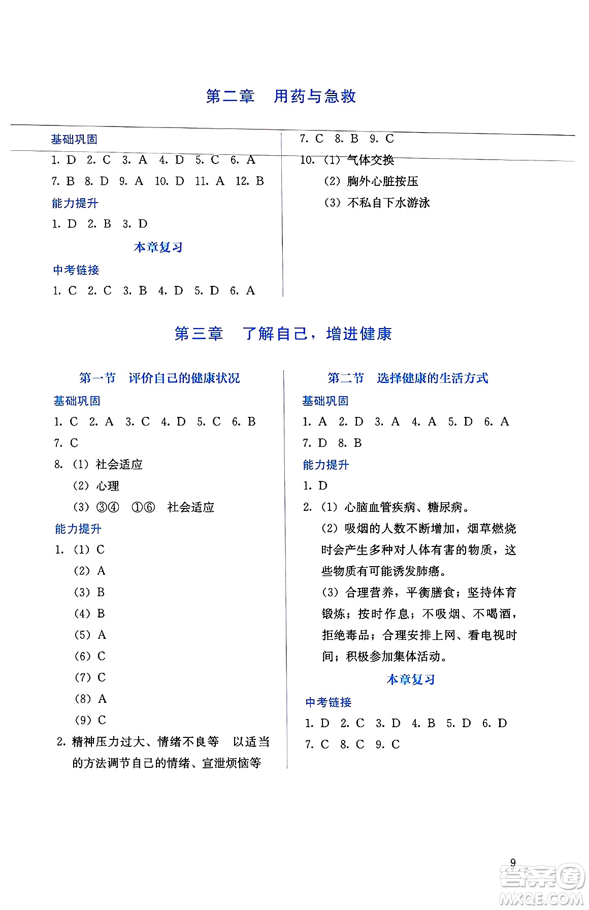 人民教育出版社2025年春人教金學(xué)典同步練習(xí)冊(cè)同步解析與測(cè)評(píng)八年級(jí)生物下冊(cè)人教版山西專版答案
