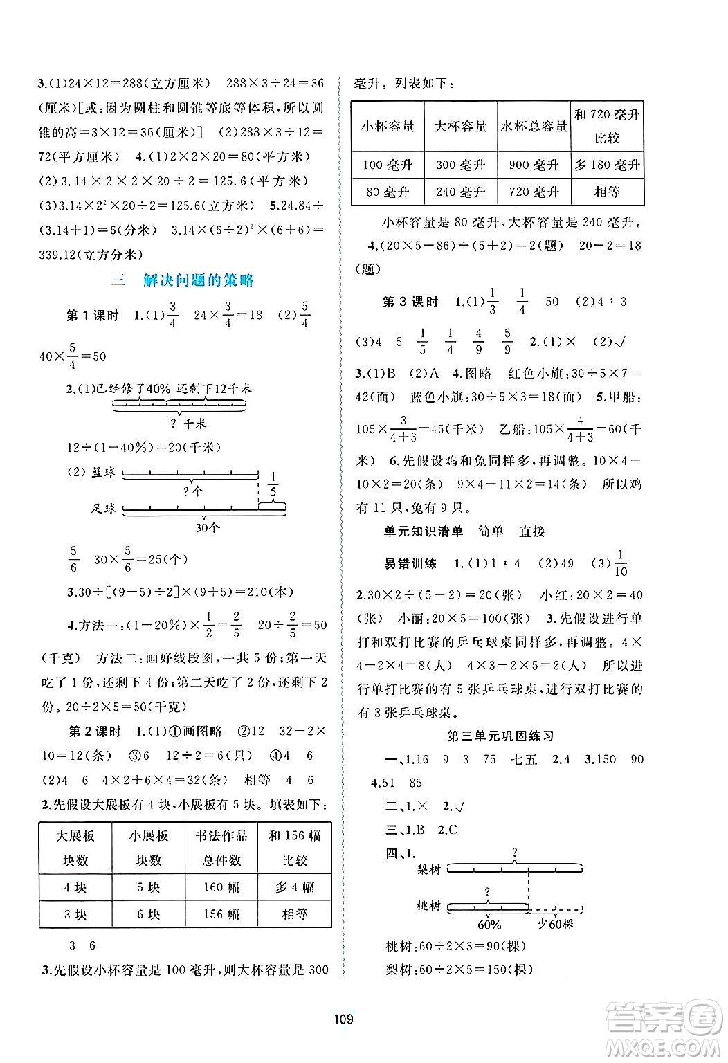 廣西師范大學(xué)出版社2025年春新課程學(xué)習(xí)與測(cè)評(píng)同步學(xué)習(xí)六年級(jí)數(shù)學(xué)下冊(cè)蘇教版答案