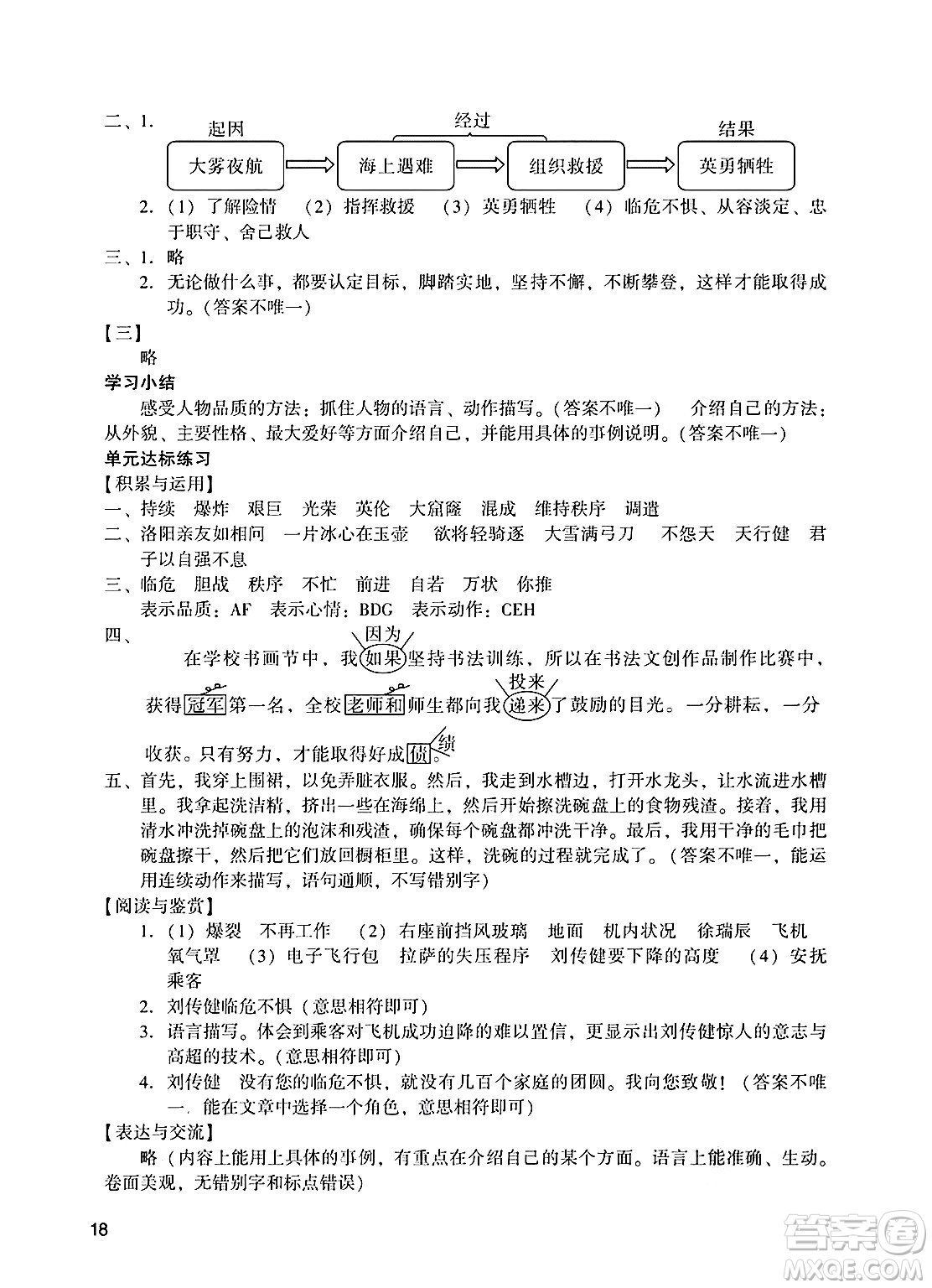 廣州出版社2025年春陽(yáng)光學(xué)業(yè)評(píng)價(jià)四年級(jí)語(yǔ)文下冊(cè)人教版答案
