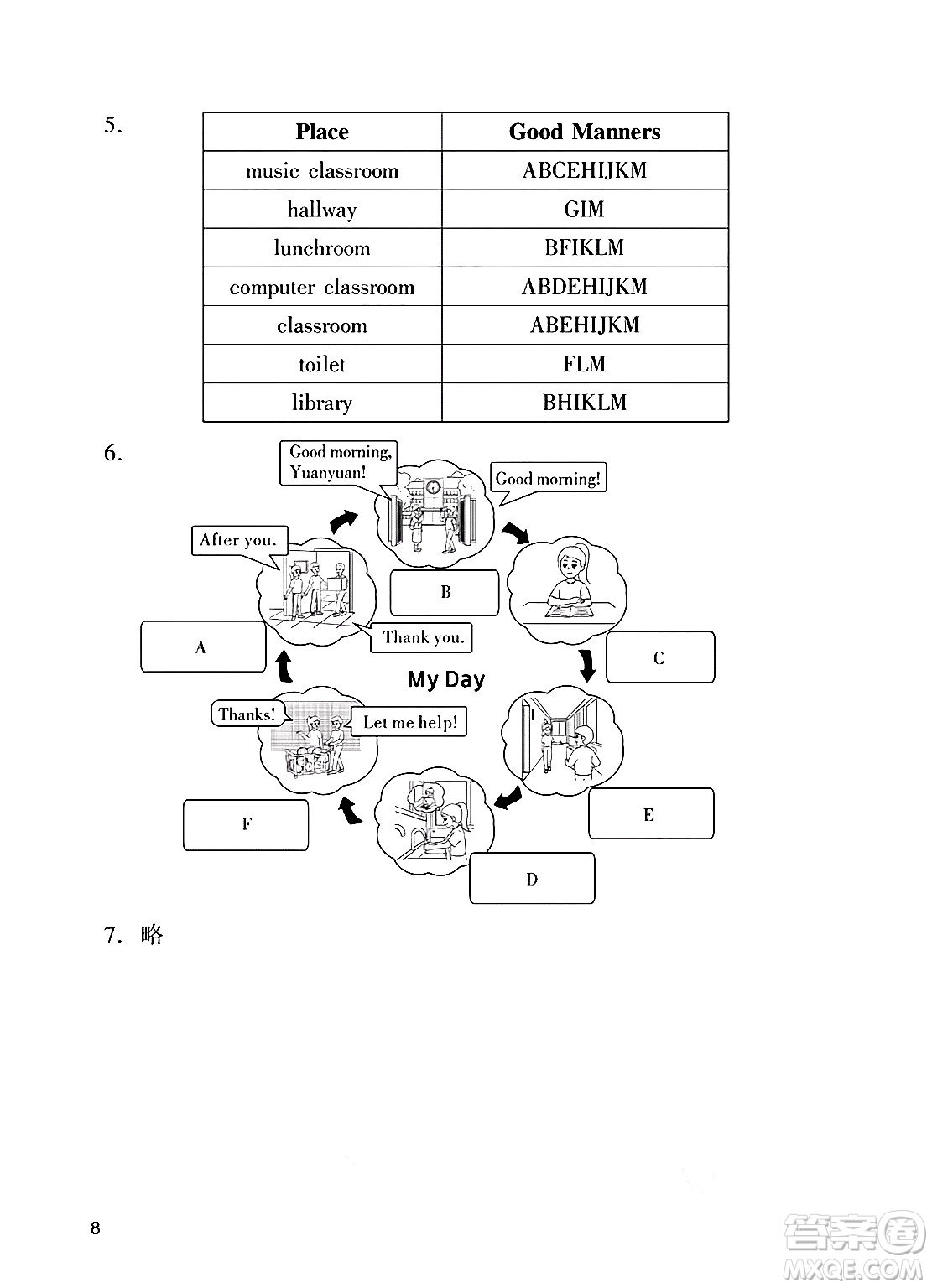 廣州出版社2025年春陽光學業(yè)評價三年級英語下冊教科版答案