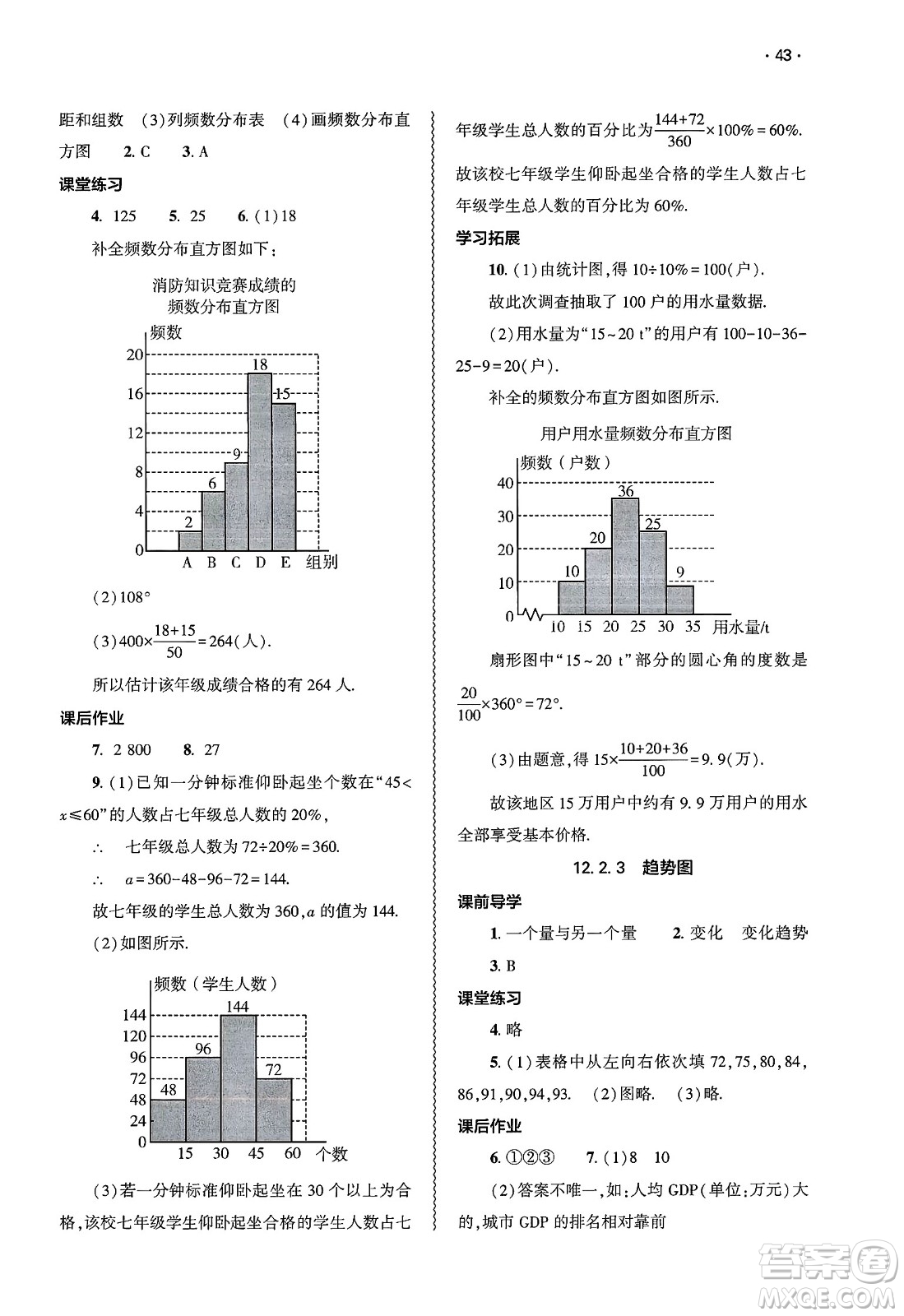 大象出版社2025年春基礎(chǔ)訓(xùn)練七年級(jí)數(shù)學(xué)下冊(cè)人教版答案