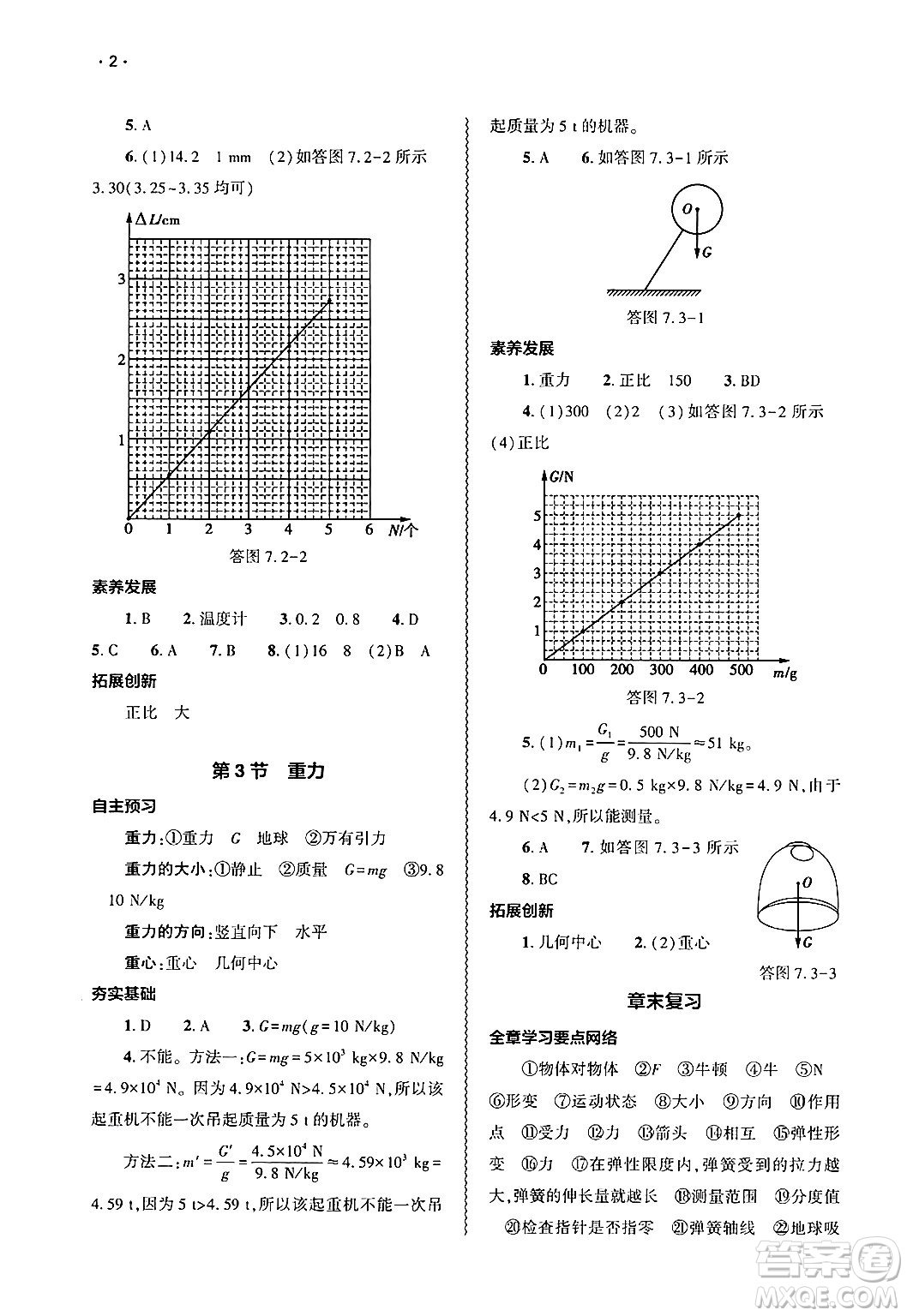 大象出版社2025年春基礎(chǔ)訓(xùn)練八年級(jí)物理下冊(cè)人教版答案