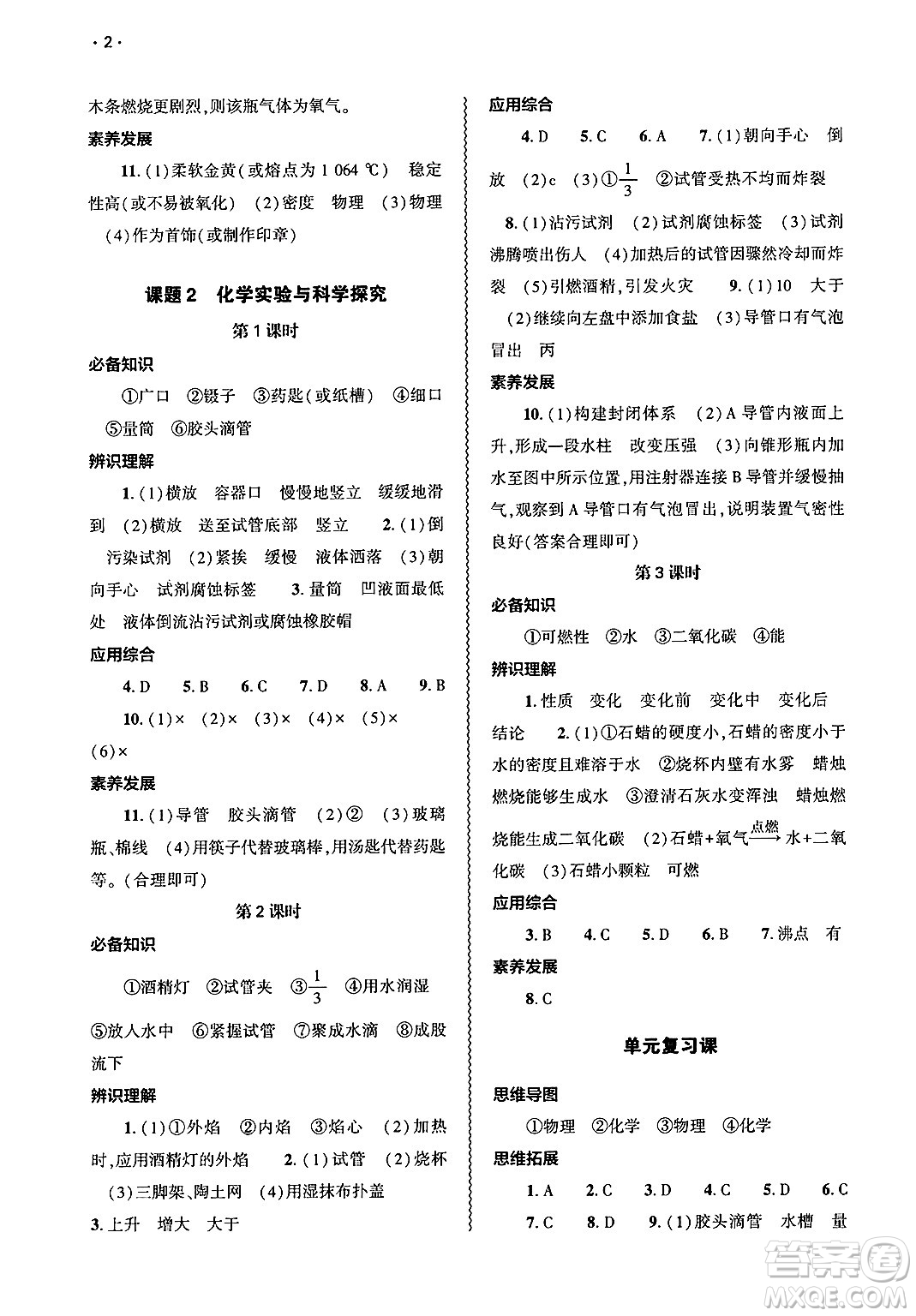 大象出版社2025年春基礎(chǔ)訓(xùn)練九年級(jí)化學(xué)下冊(cè)人教版答案