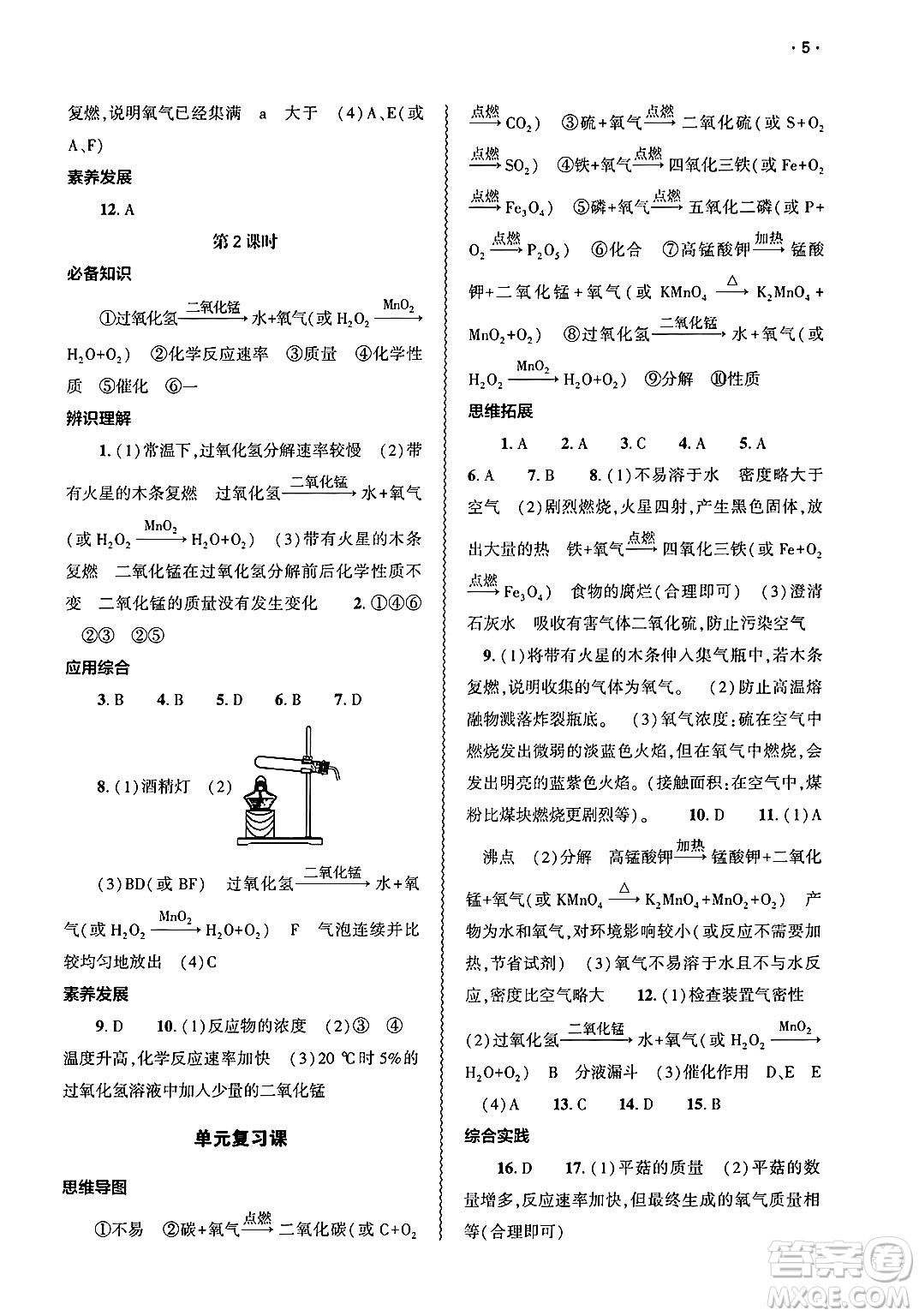 大象出版社2025年春基礎(chǔ)訓(xùn)練九年級(jí)化學(xué)下冊(cè)人教版答案