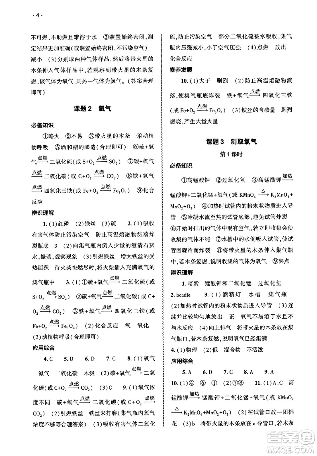 大象出版社2025年春基礎(chǔ)訓(xùn)練九年級(jí)化學(xué)下冊(cè)人教版答案