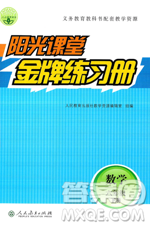 人民教育出版社2025年春陽光課堂金牌練習(xí)冊六年級數(shù)學(xué)下冊人教版答案