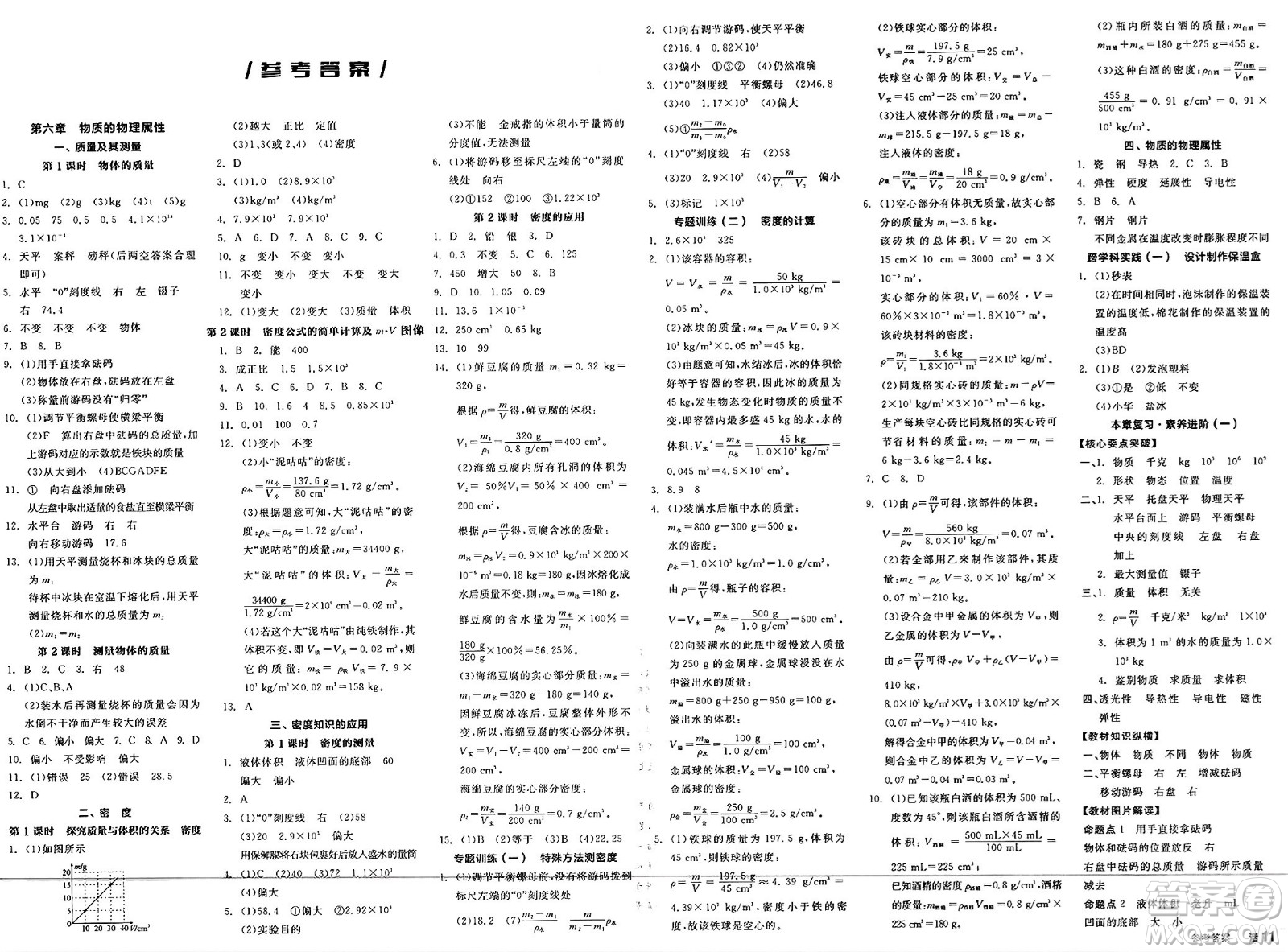 北京時代華文書局2025年春全品作業(yè)本八年級物理下冊蘇科版陜西專版答案