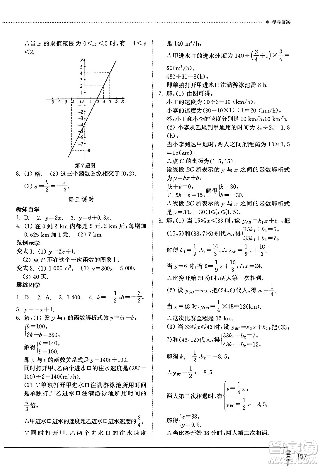 山東教育出版社2025年春初中同步練習冊八年級數(shù)學下冊人教版山東專版答案