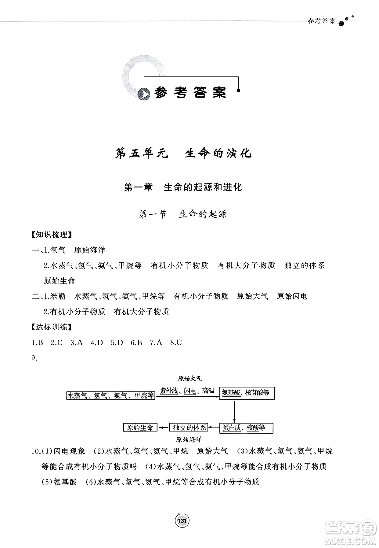 鷺江出版社2025年春初中同步練習冊八年級生物下冊濟南版答案