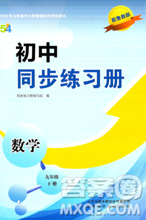山東科學(xué)技術(shù)出版社2025年春初中同步練習(xí)冊(cè)九年級(jí)數(shù)學(xué)下冊(cè)魯教版五四制答案