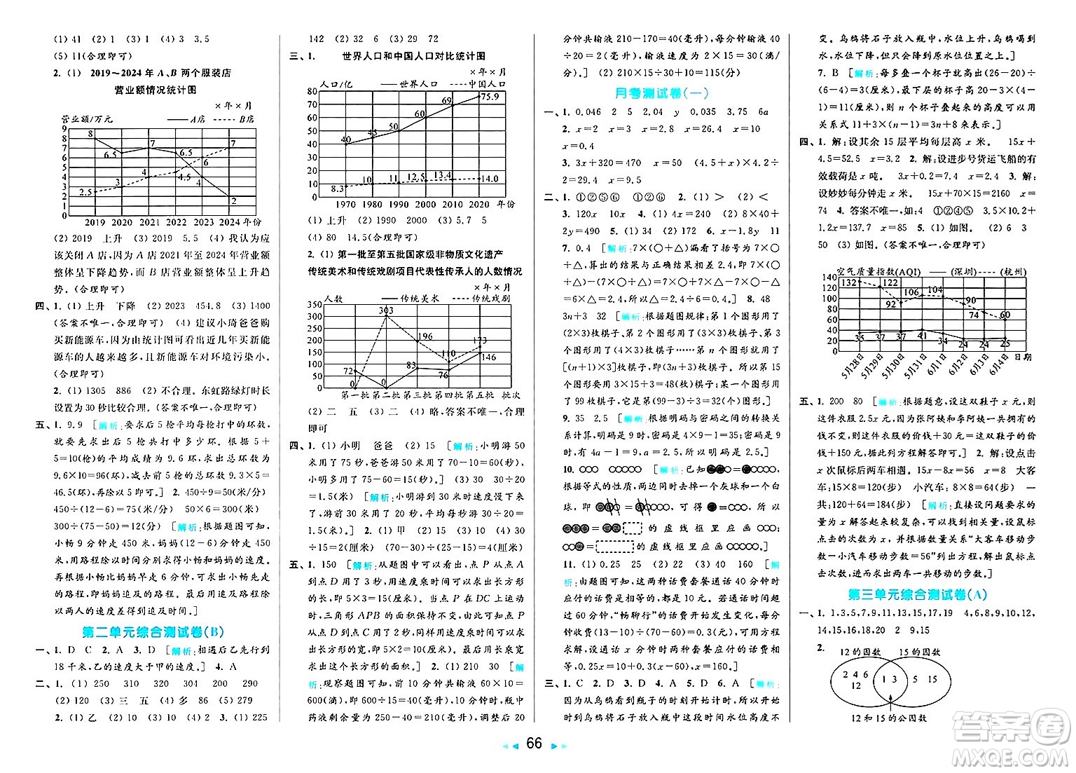 北京教育出版社2025年春亮點(diǎn)給力大試卷五年級(jí)數(shù)學(xué)下冊(cè)江蘇版答案
