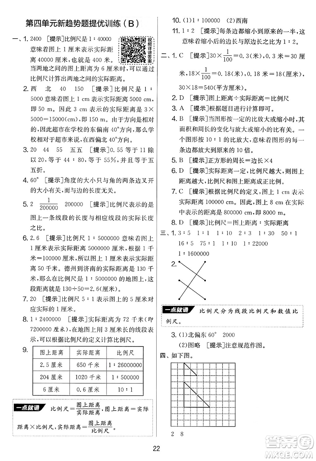 江蘇人民出版社2025年春春雨教育實驗班提優(yōu)大考卷六年級數學下冊青島版答案