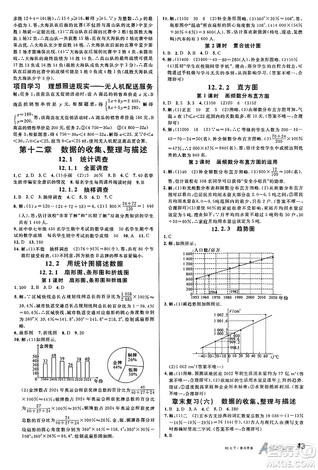開(kāi)明出版社2025年春名校課堂七年級(jí)數(shù)學(xué)下冊(cè)人教版答案