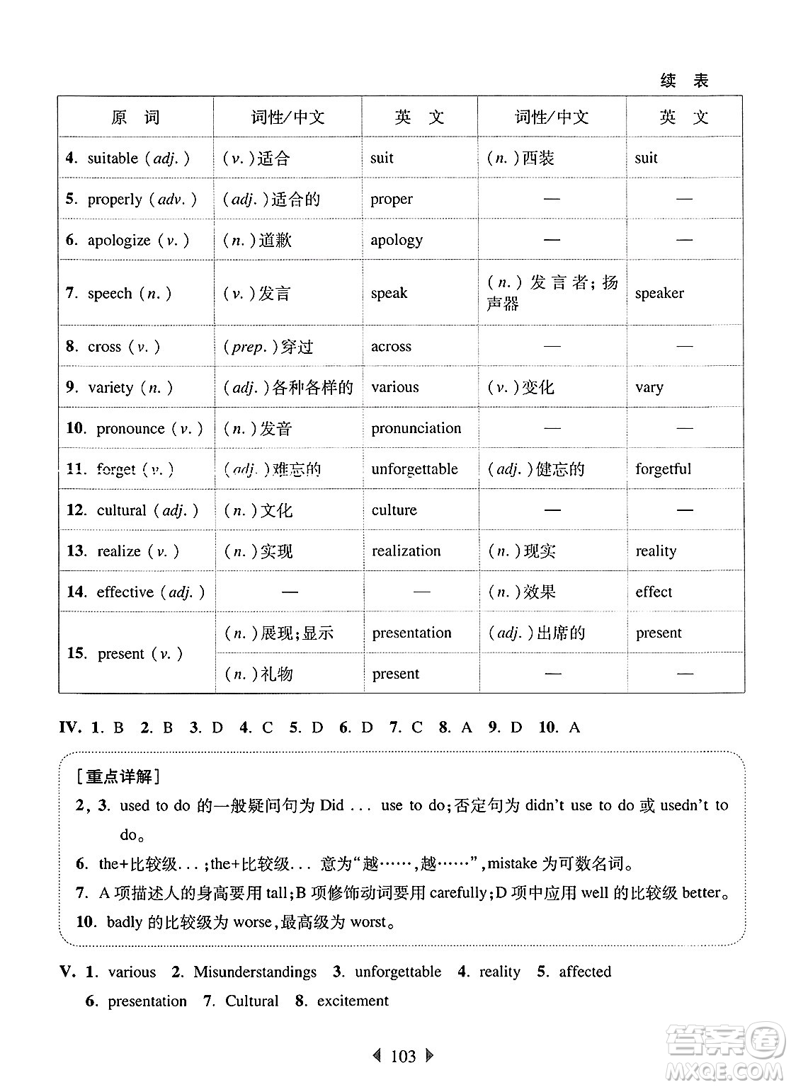 華東師范大學出版社2025年春華東師大版一課一練七年級英語下冊牛津版增強版答案
