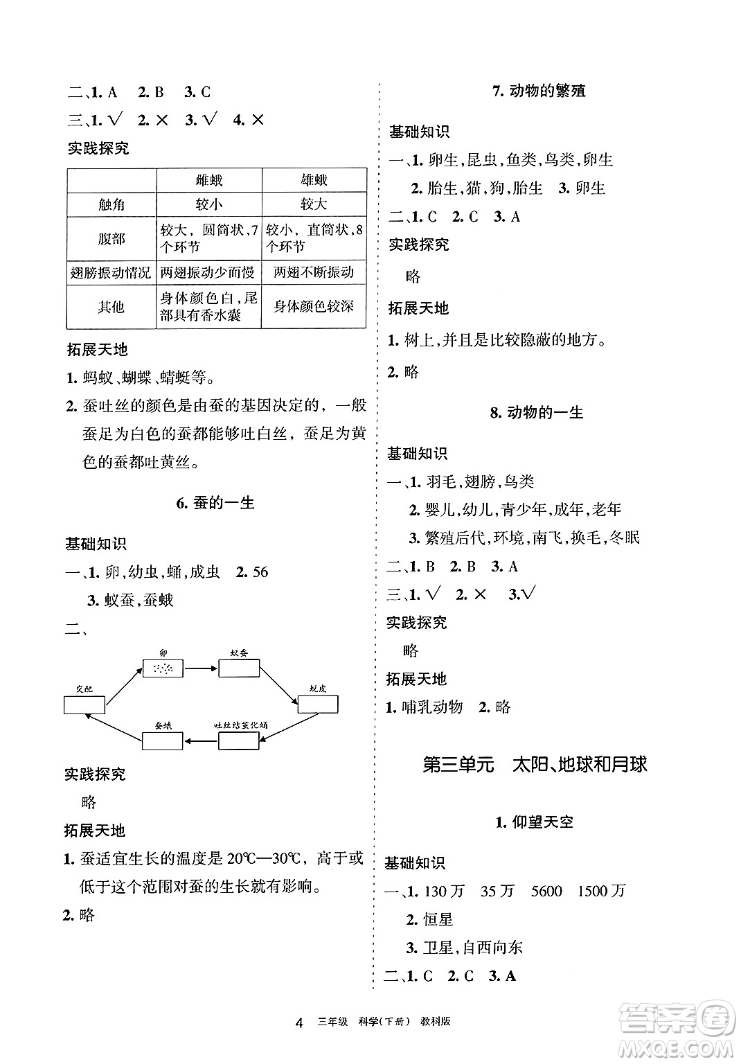 寧夏人民教育出版社2025年春學(xué)習(xí)之友三年級(jí)語文下冊(cè)通用版答案