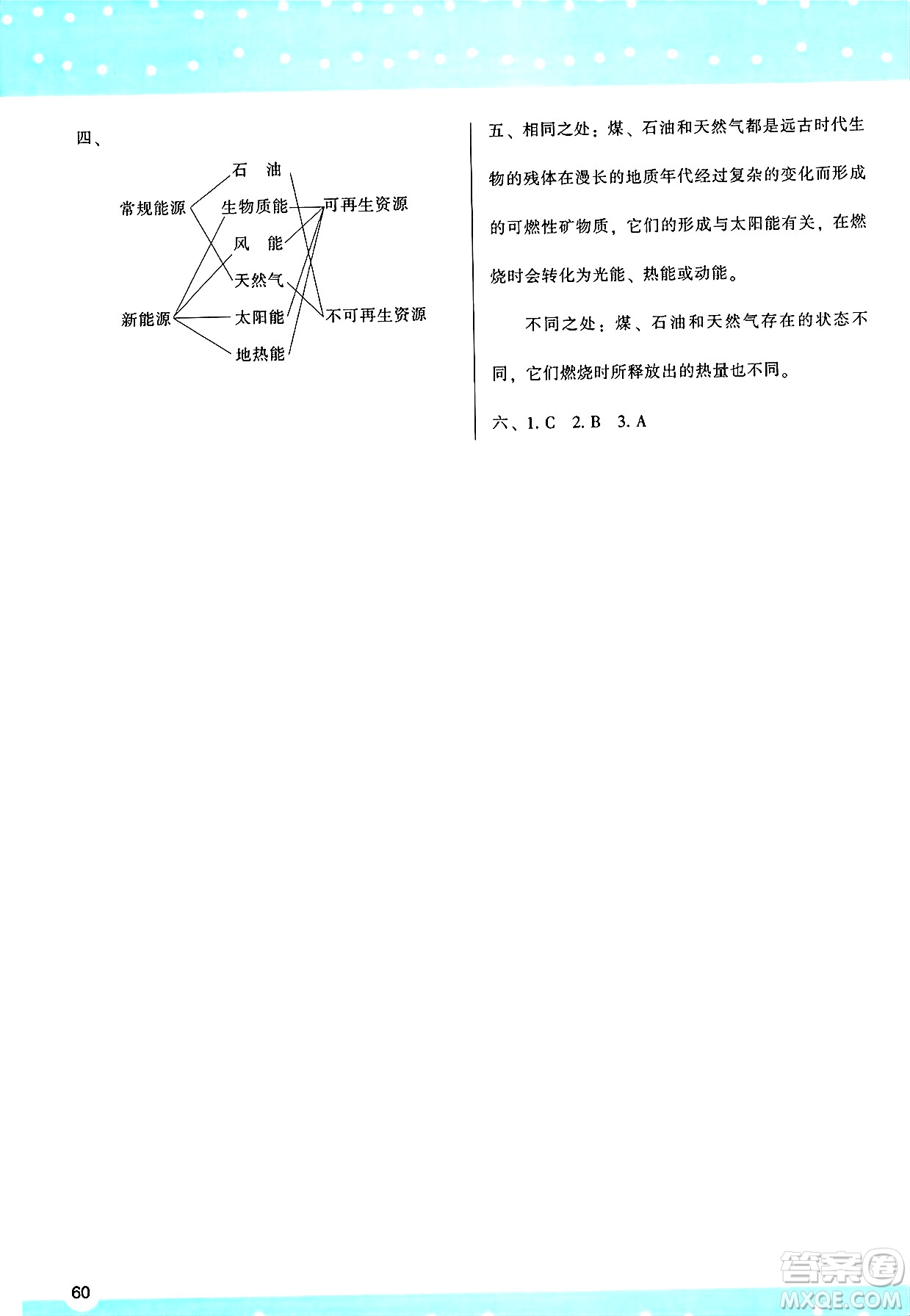 陜西人民教育出版社2025年春學(xué)習(xí)與評價六年級科學(xué)下冊蘇教版參考答案