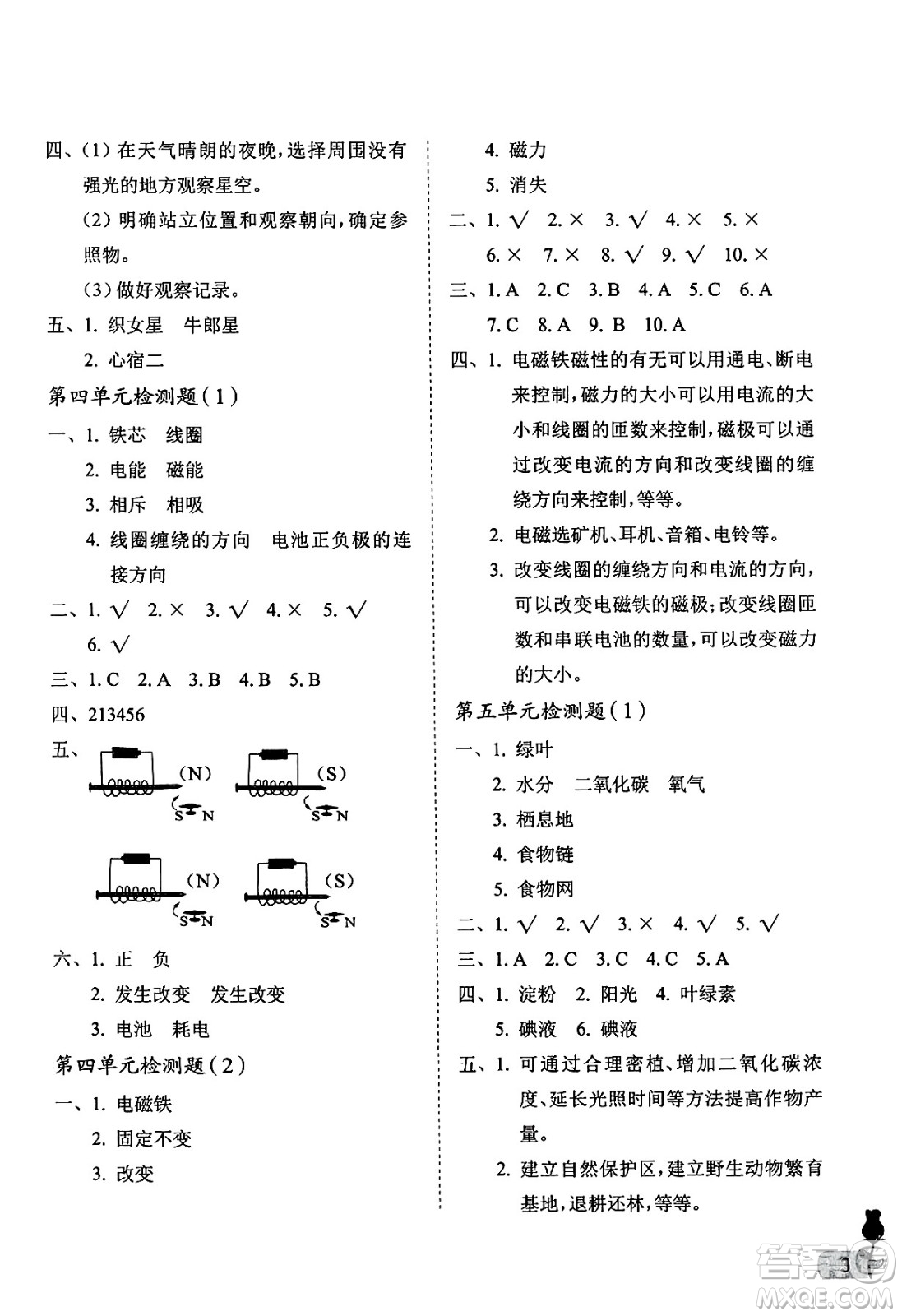 中國(guó)石油大學(xué)出版社2025年春初中卷行知天下五年級(jí)科學(xué)藝術(shù)與實(shí)踐下冊(cè)通用版答案