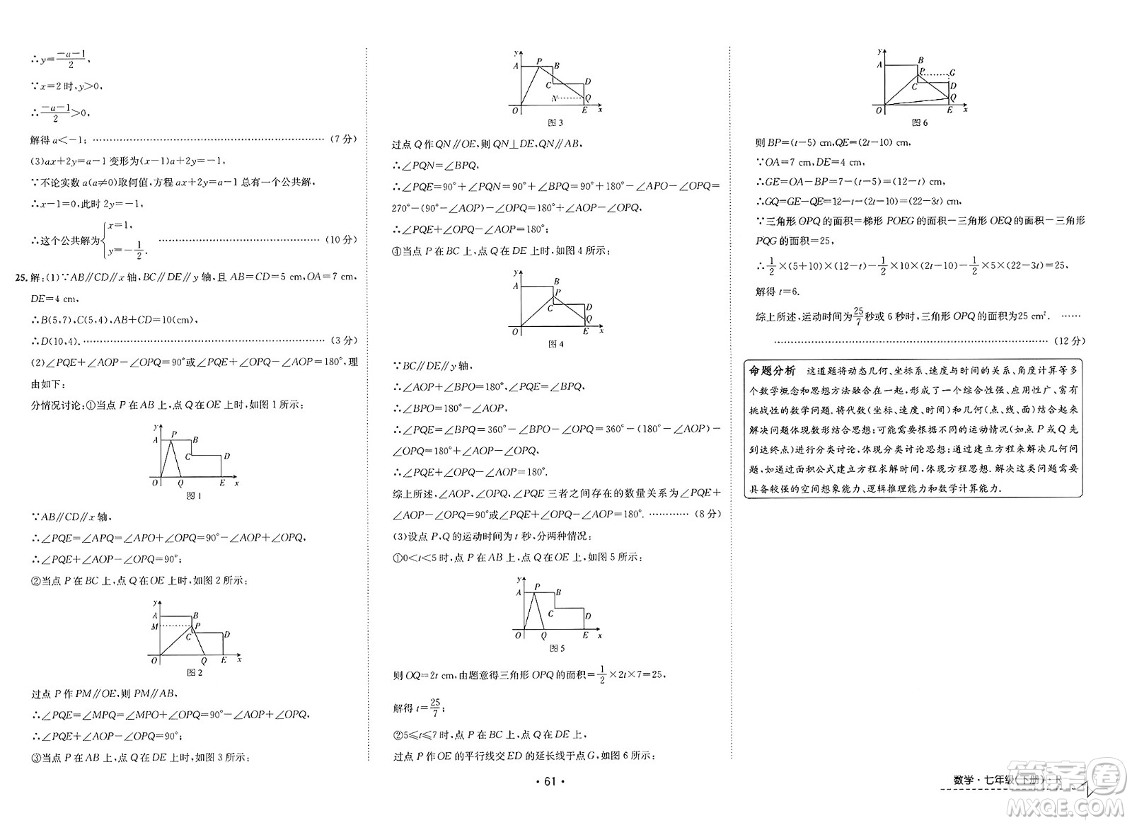 江西高校出版社2025年春卷霸初中同步測(cè)試卷七年級(jí)數(shù)學(xué)下冊(cè)人教版答案