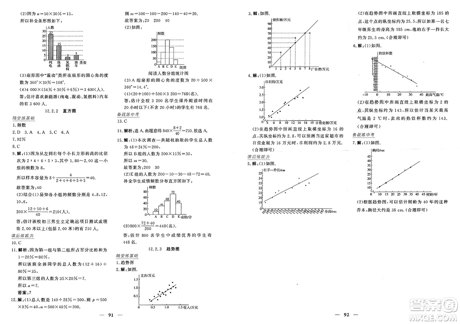 青海人民出版社2025年春新坐標(biāo)同步練習(xí)七年級(jí)數(shù)學(xué)下冊(cè)人教版青海專版答案