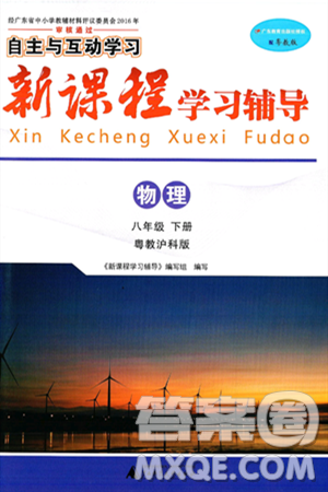 廣西師范大學出版社2025年春自主與互動學習新課程學習輔導八年級物理下冊滬粵版答案