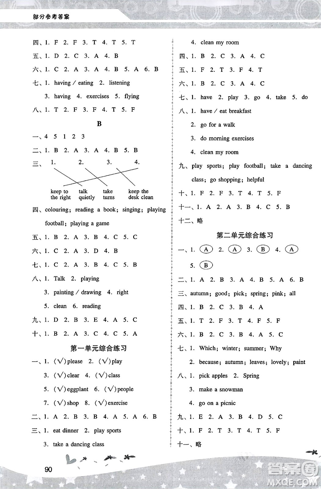 廣西師范大學(xué)出版社2025年春自主與互動(dòng)學(xué)習(xí)新課程學(xué)習(xí)輔導(dǎo)五年級(jí)英語下冊(cè)人教PEP版答案