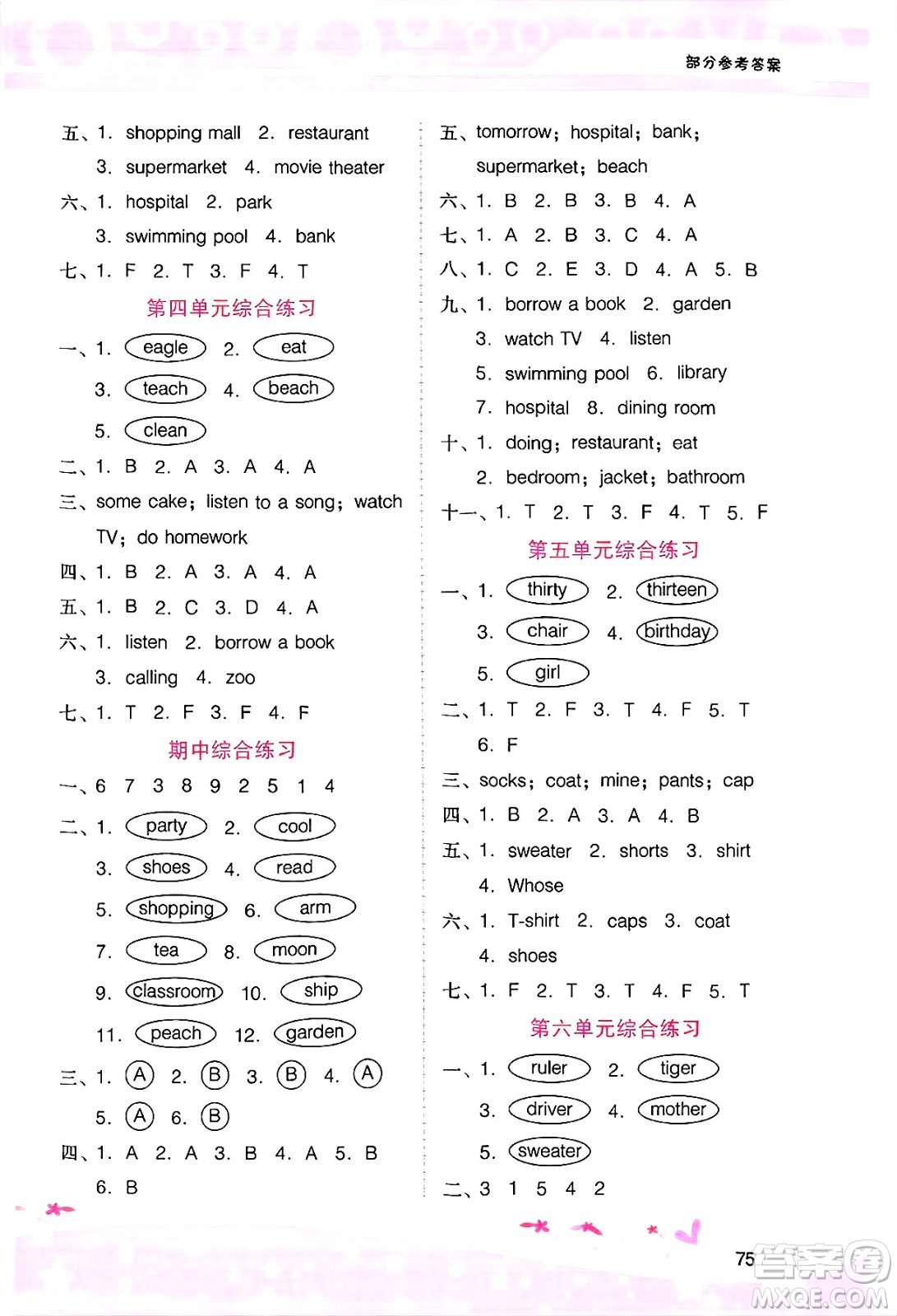 廣西師范大學(xué)出版社2025年春自主與互動(dòng)學(xué)習(xí)新課程學(xué)習(xí)輔導(dǎo)四年級(jí)英語(yǔ)下冊(cè)粵人版答案