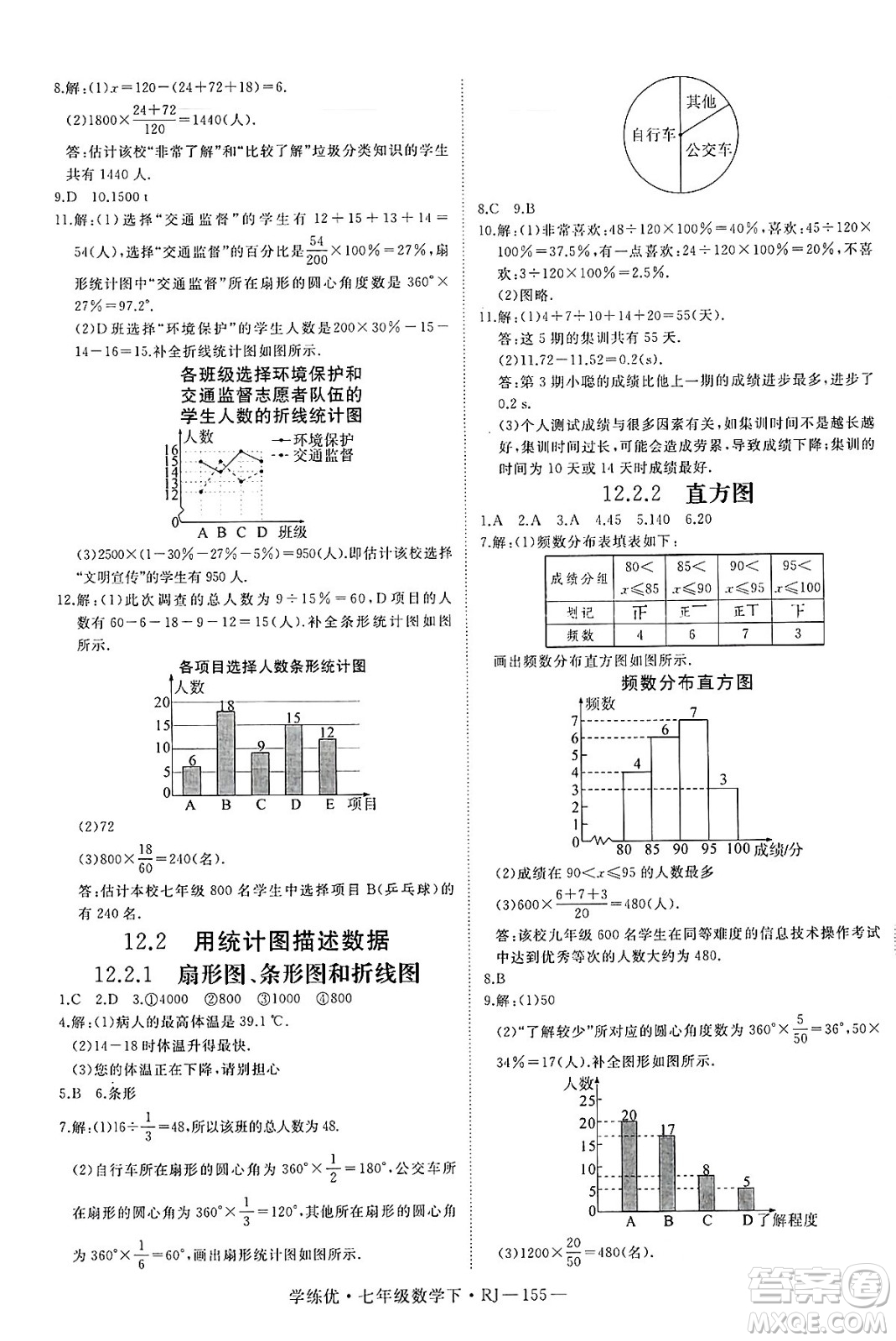 延邊大學(xué)出版社2025年春優(yōu)翼學(xué)練優(yōu)七年級(jí)數(shù)學(xué)下冊(cè)人教版答案