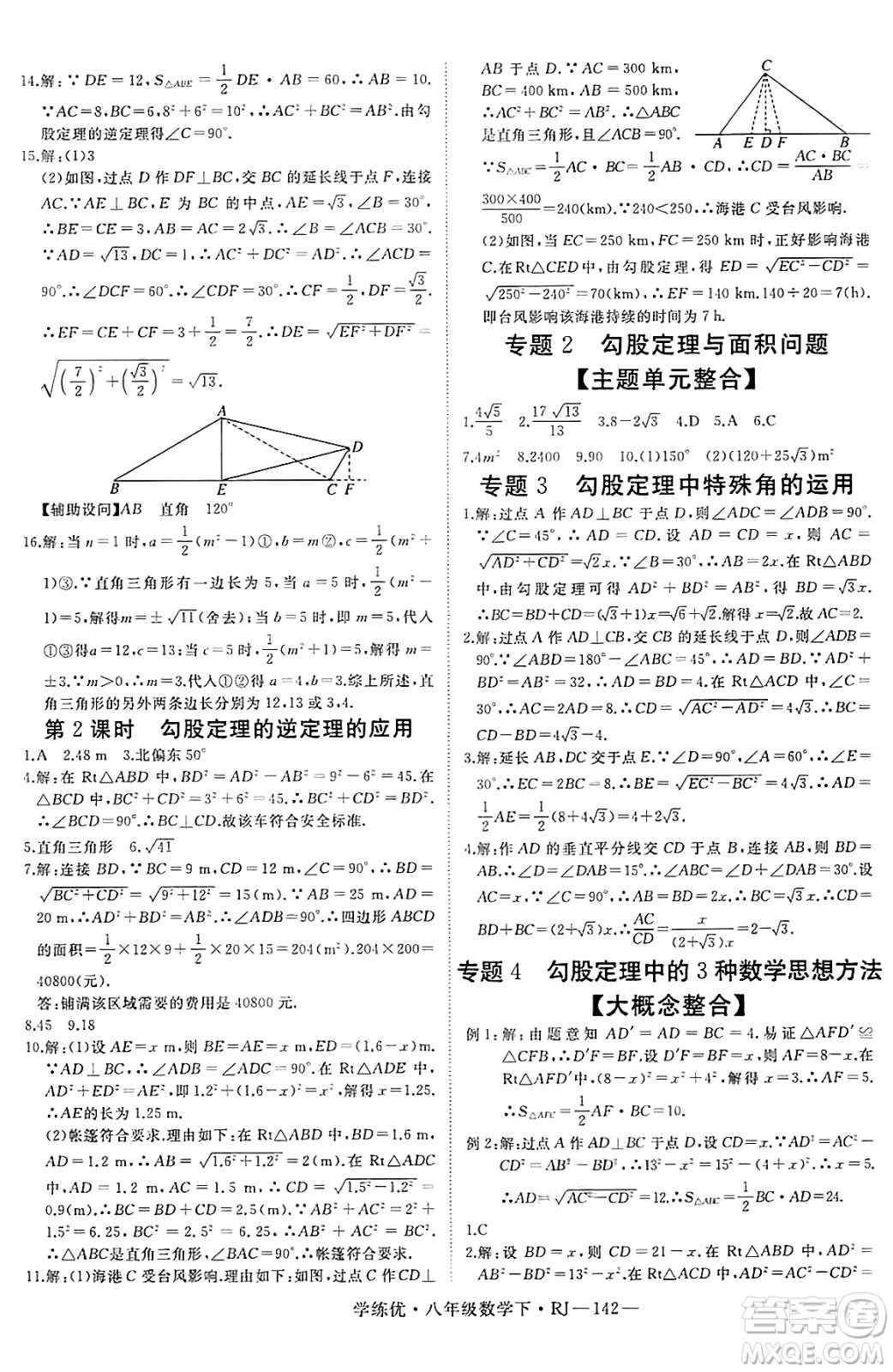 延邊大學出版社2025年春優(yōu)翼學練優(yōu)八年級數(shù)學下冊人教版答案