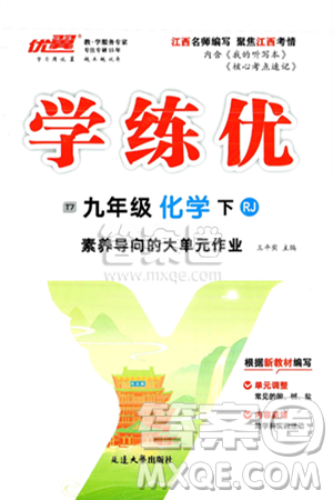 延邊大學(xué)出版社2025年春優(yōu)翼學(xué)練優(yōu)九年級化學(xué)下冊人教版江西專版答案