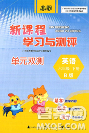 廣西師范大學(xué)出版社2025年春新課程學(xué)習(xí)與測評單元雙測六年級英語下冊B版外研版答案