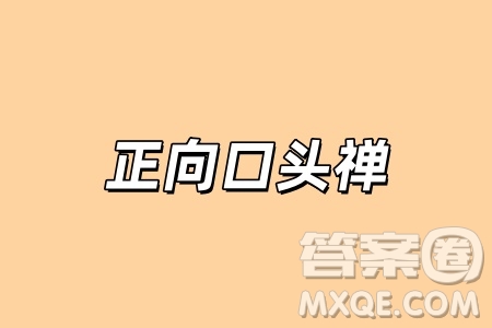 正向口頭禪材料作文800字 關(guān)于正向口頭禪的材料作文800字