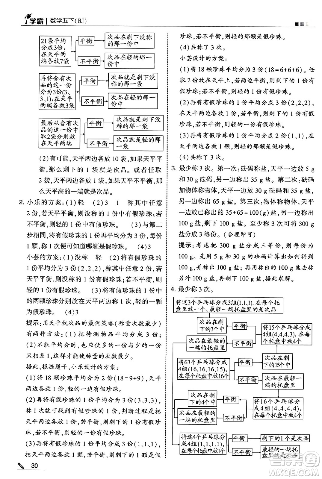 河海大學(xué)出版社2025年春5星學(xué)霸五年級數(shù)學(xué)下冊人教版答案