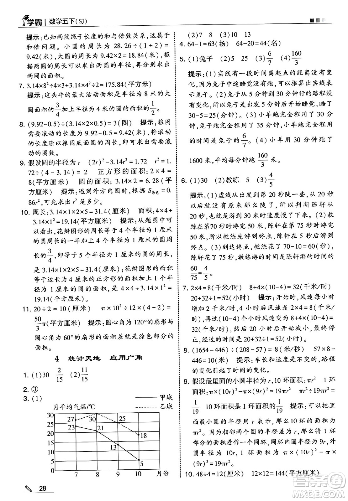 河海大學(xué)出版社2025年春5星學(xué)霸五年級(jí)數(shù)學(xué)下冊(cè)蘇教版答案