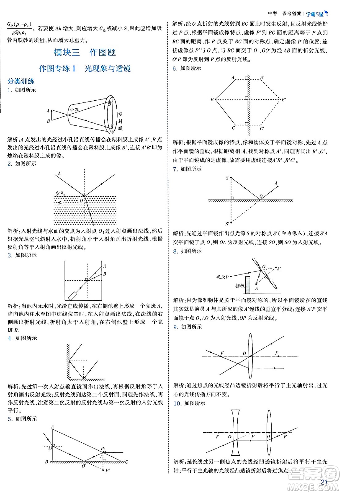 河海大學(xué)出版社2025年春初中5星學(xué)霸九年級(jí)物理下冊(cè)人教版答案