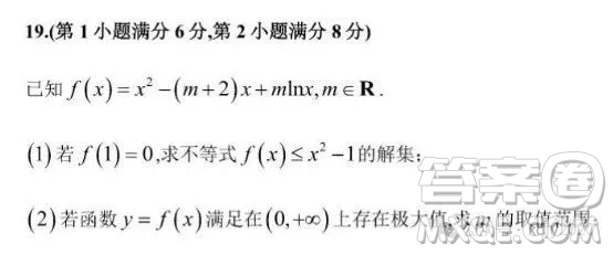 2025年高考上海卷數(shù)學試卷答案