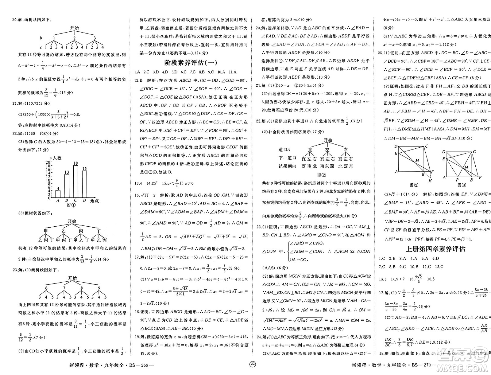 延邊大學出版社2025年春優(yōu)翼新領程九年級數學下冊北師大版貴州專版答案