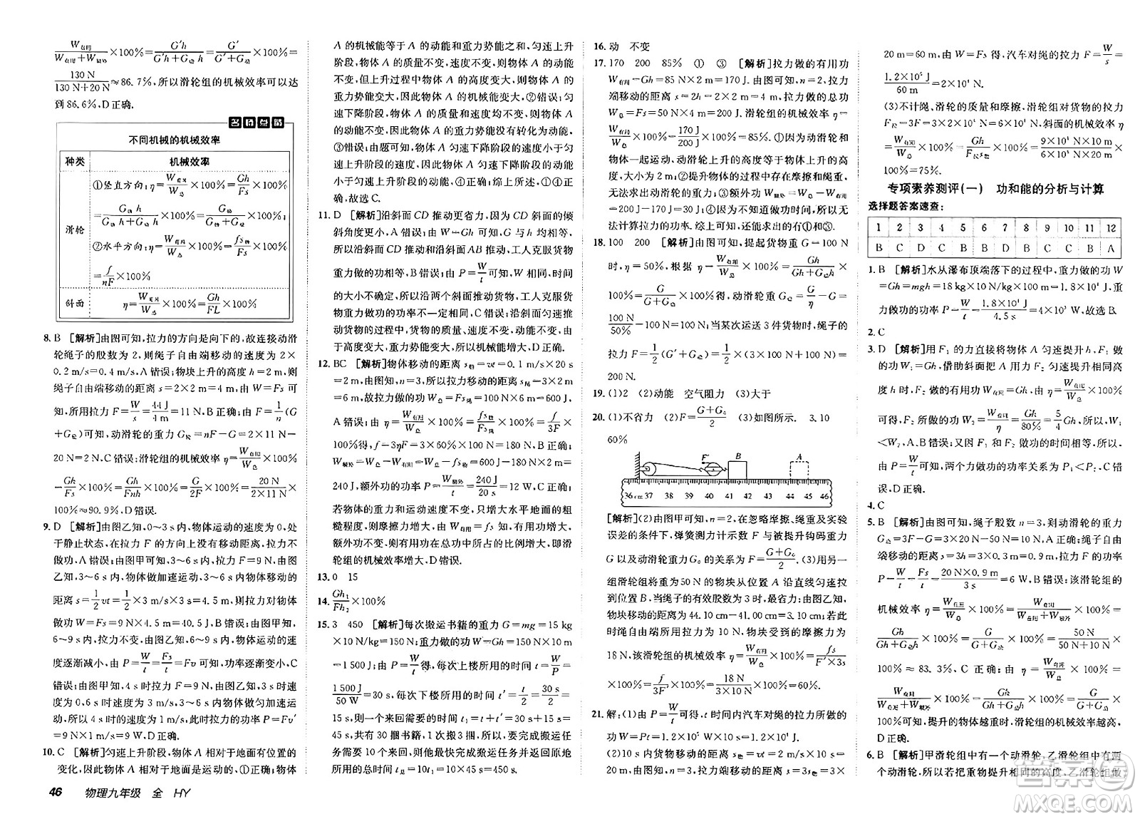 新疆青少年出版社2025年春神龍教育非常海淀單元測試AB卷九年級物理下冊滬粵版答案