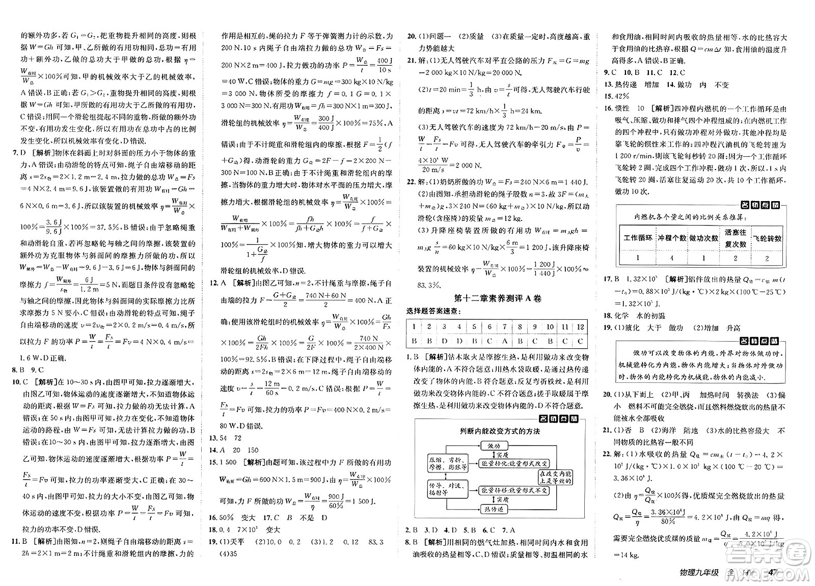 新疆青少年出版社2025年春神龍教育非常海淀單元測試AB卷九年級物理下冊滬粵版答案