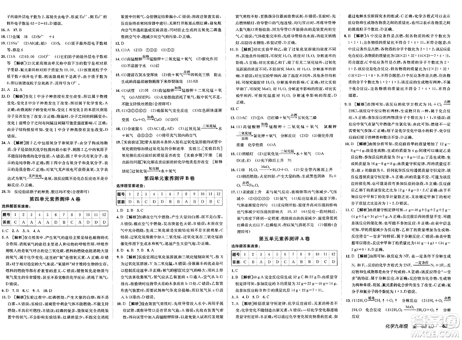 新疆青少年出版社2025年春神龍教育非常海淀單元測試AB卷九年級化學(xué)下冊魯教版答案