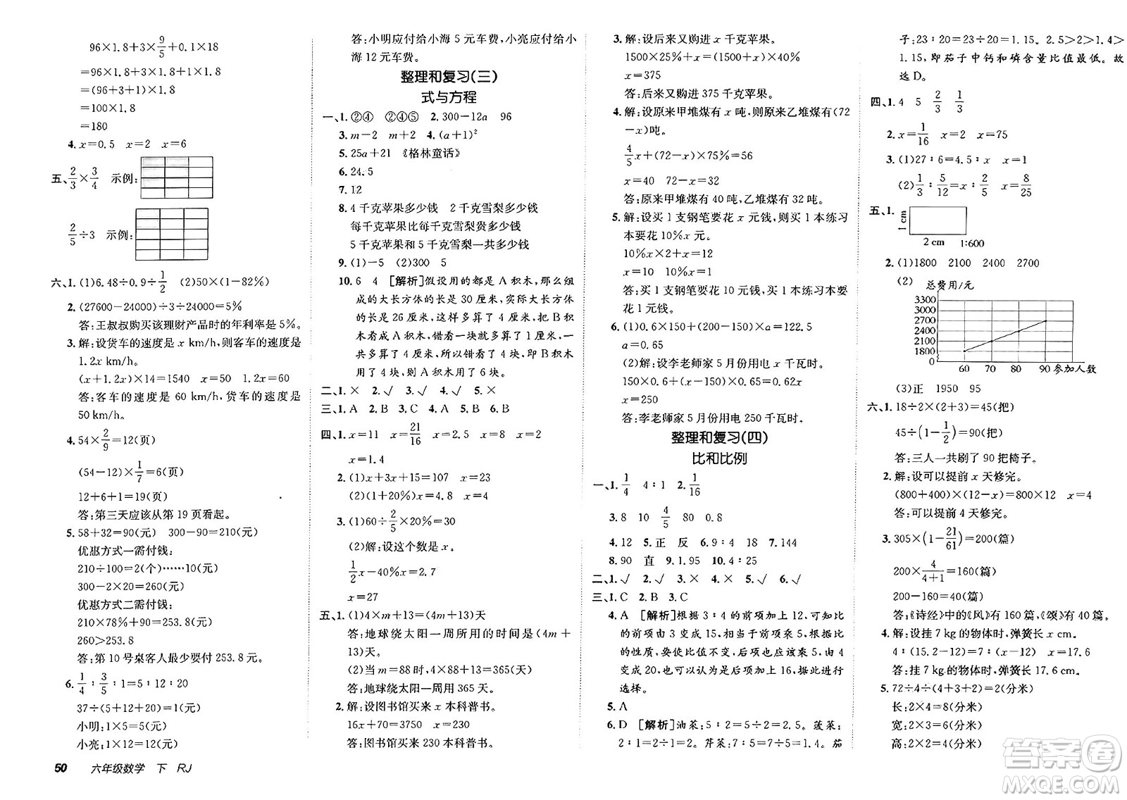 新疆青少年出版社2025年春神龍教育非常海淀單元測試AB卷六年級數(shù)學(xué)下冊人教版答案