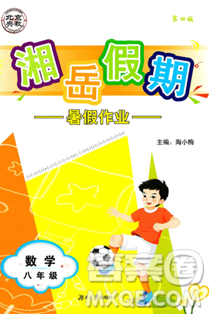 湖南大學(xué)出版社2025年北京央教湘岳假期暑假作業(yè)八年級數(shù)學(xué)全冊人教版答案