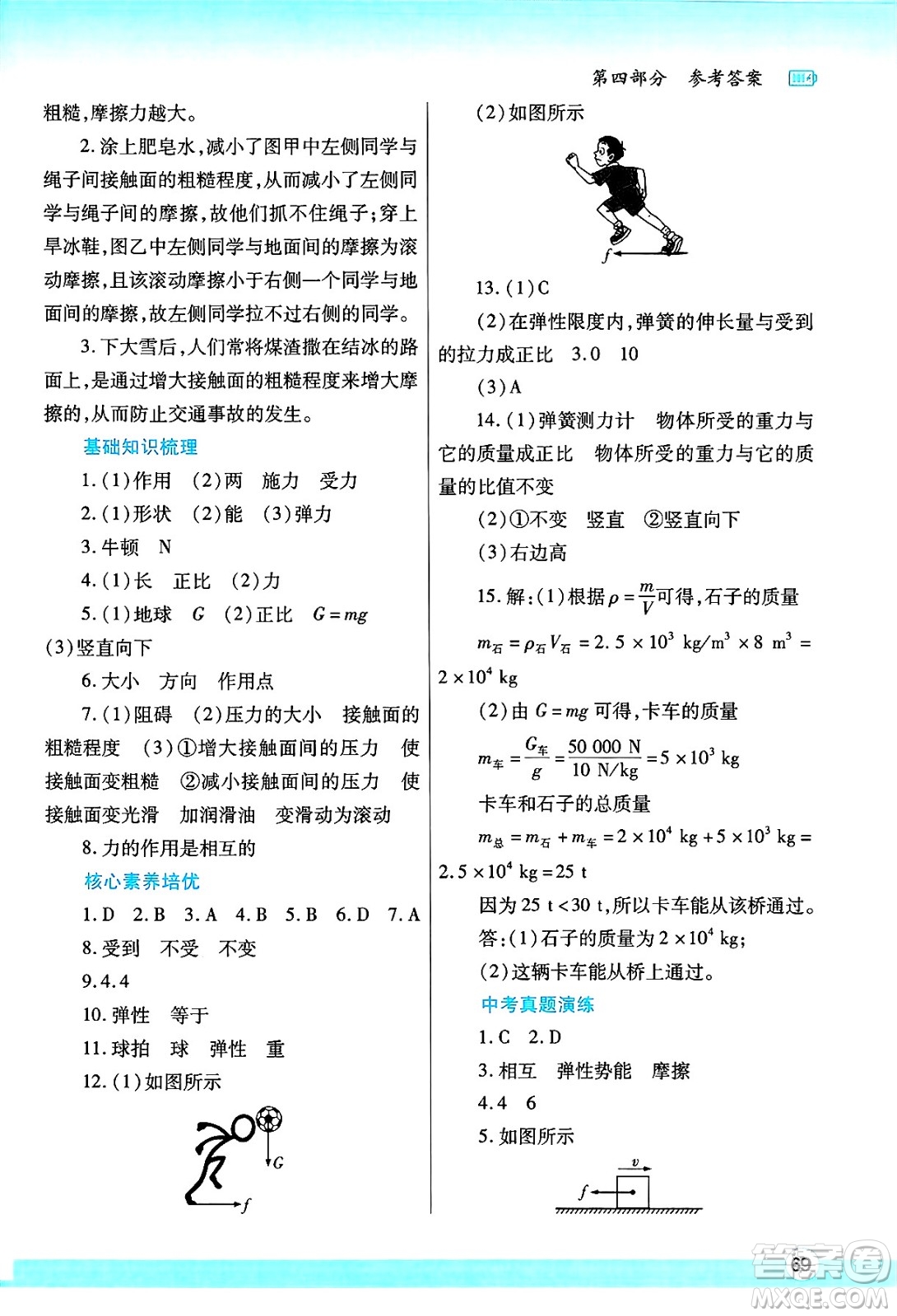 陜西師范大學(xué)出版總社有限公司2025年暑假作業(yè)與生活八年級(jí)物理全冊(cè)蘇科版答案